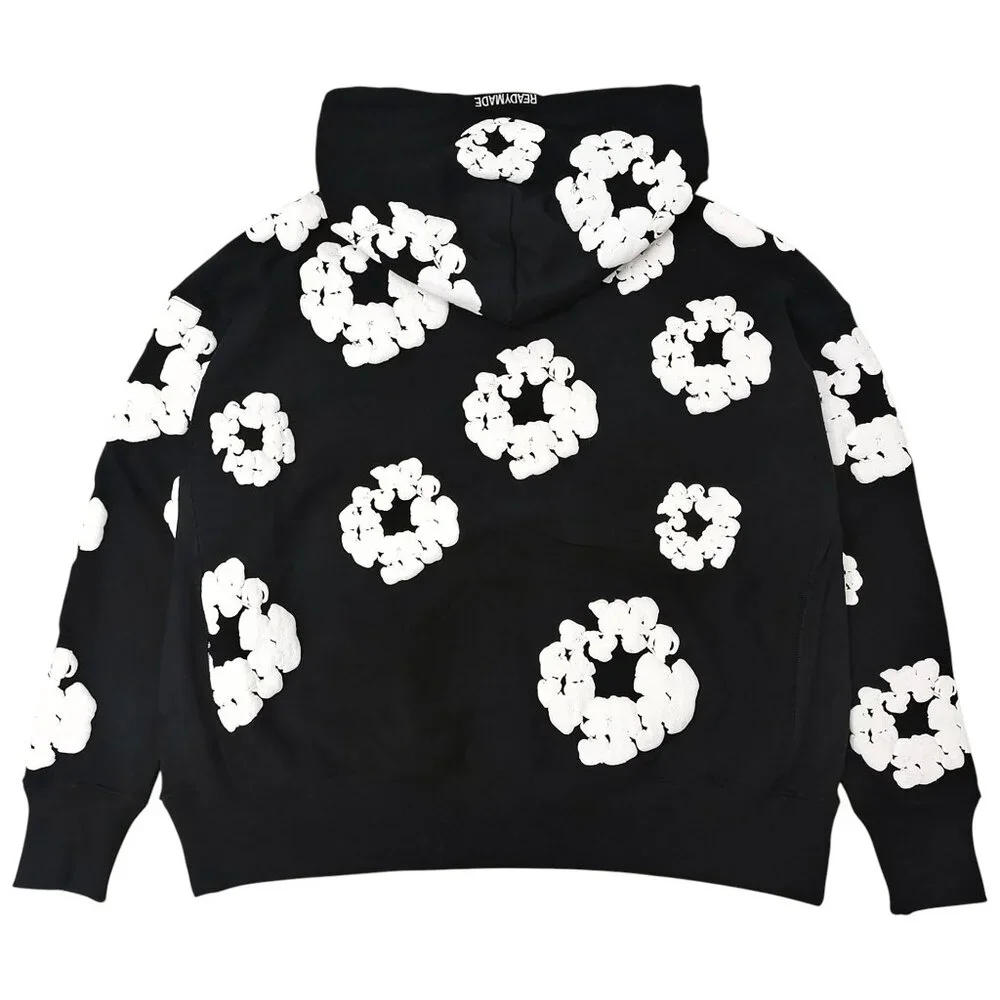 READYMADE x Denim Tears Cotton Wreath Pullover Hoodie Black - Picture 2 of 5